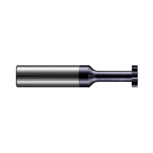 1/2 in. dia. x 1/8 in. x 1-1/2 Neck Carbide Square Keyseat Cutter for Hardened Steels, 10 Flute